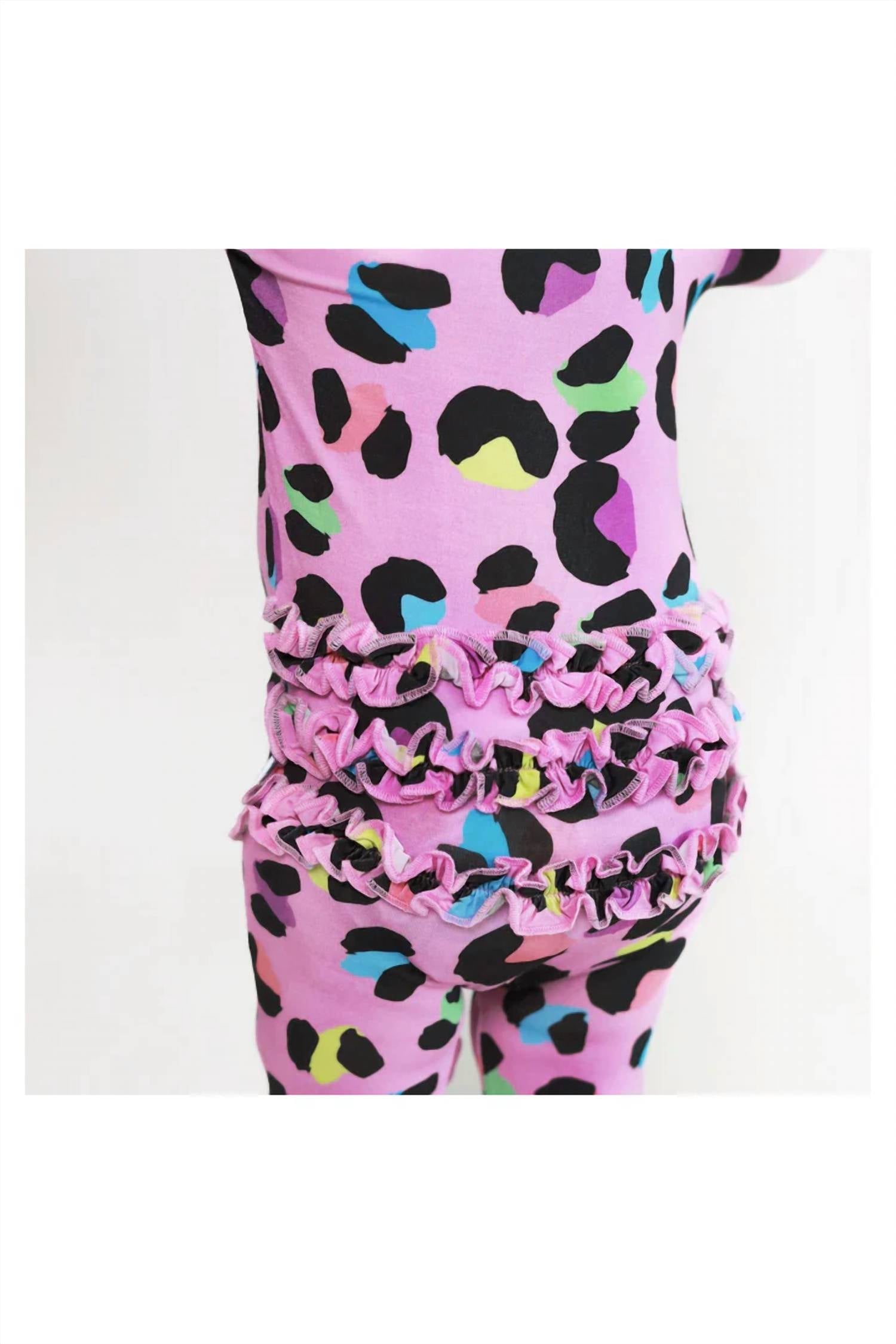 Posh Peanut - Girls Ruffled One Piece Footie