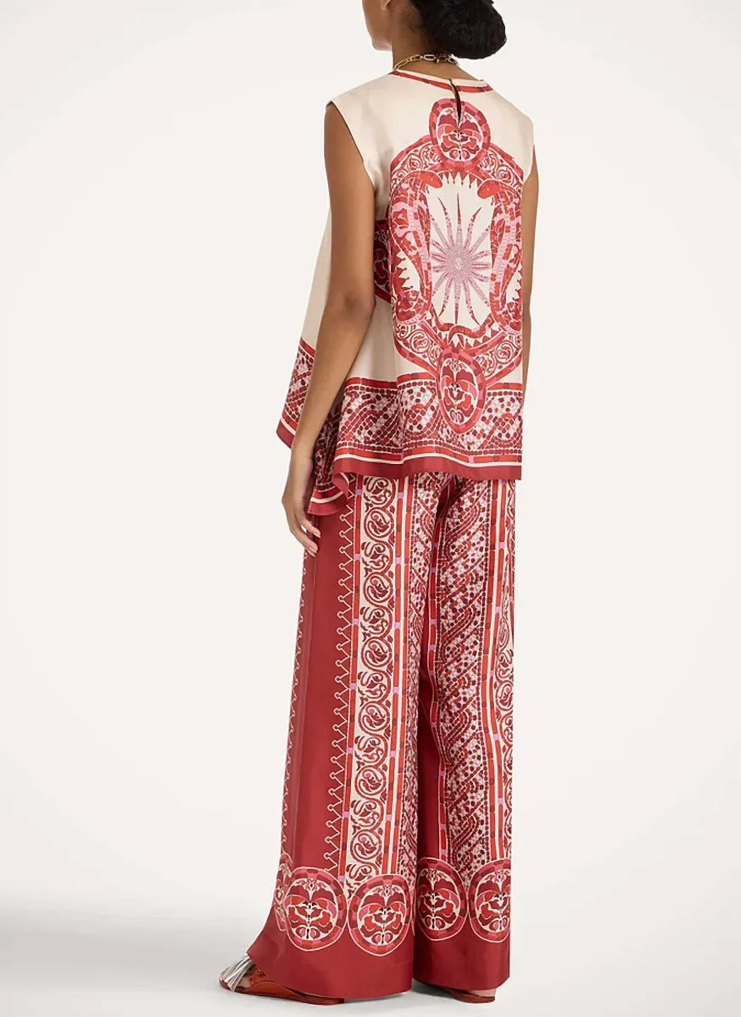 La Doublej - Palazzo Silk Twill Pants
