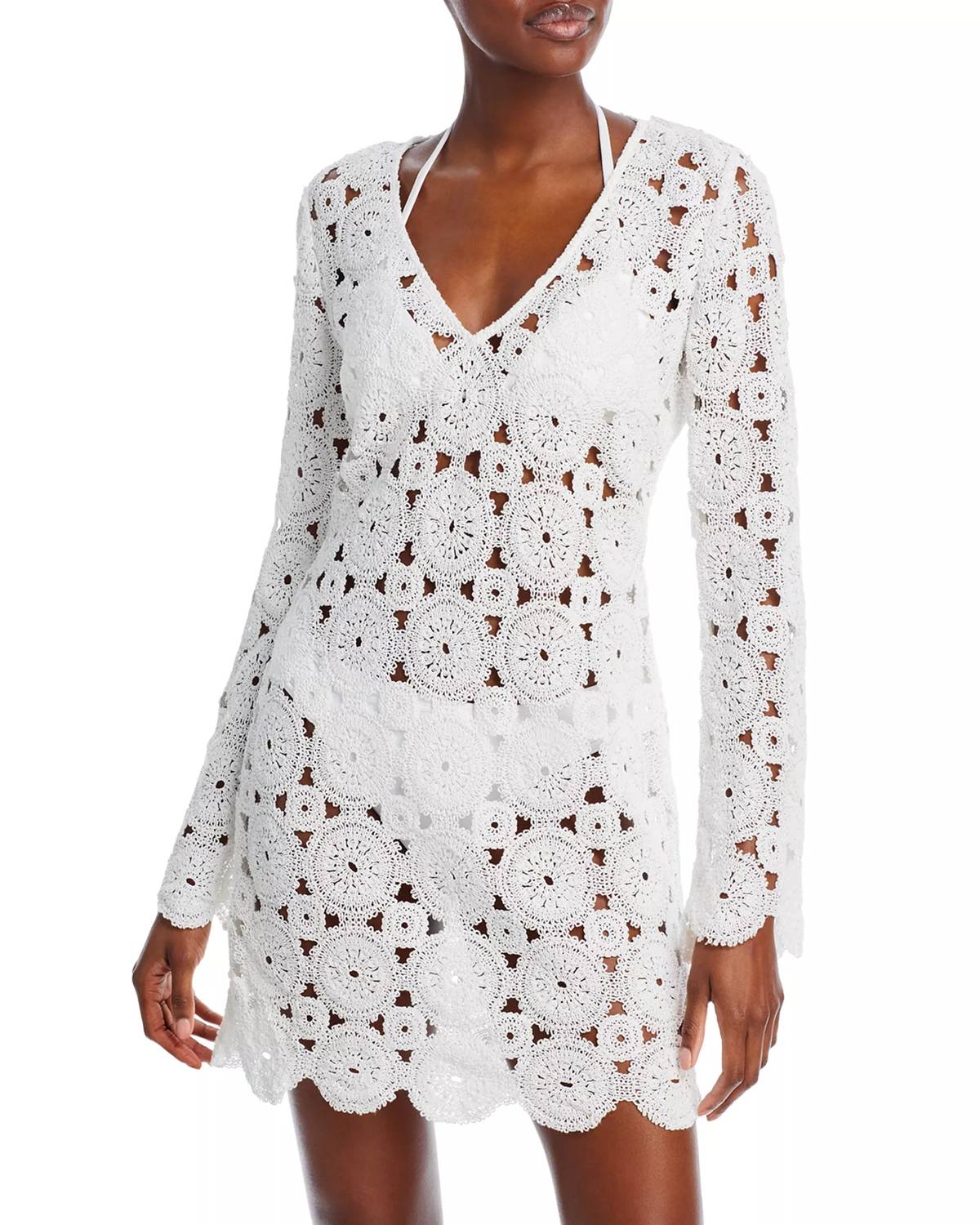 Aqua - Crochet Cover Up Dress