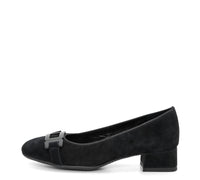 Ara Women's Buckle Block Heel Pump in black - women's heels - alternate view