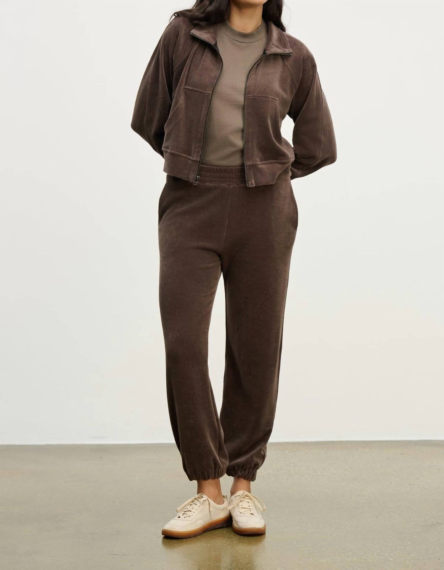 Velvet By Graham & Spencer - Claire Velour Jacket