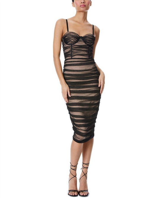 Women's Damia Ruched Bustier Midi Dress