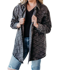 Davi & Dani - Quilted Shacket