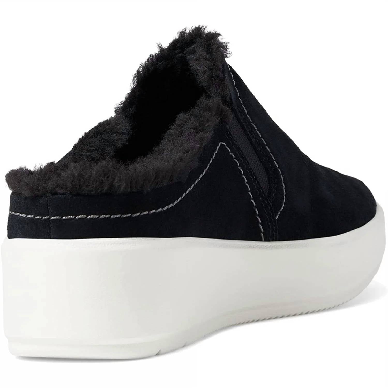 Clarks Women's Layton Gem Slip-on Shoe in black suede - women's flats - view 5