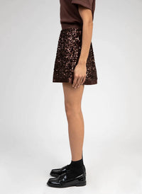 An'Ge - A Sequin Mini Skirt