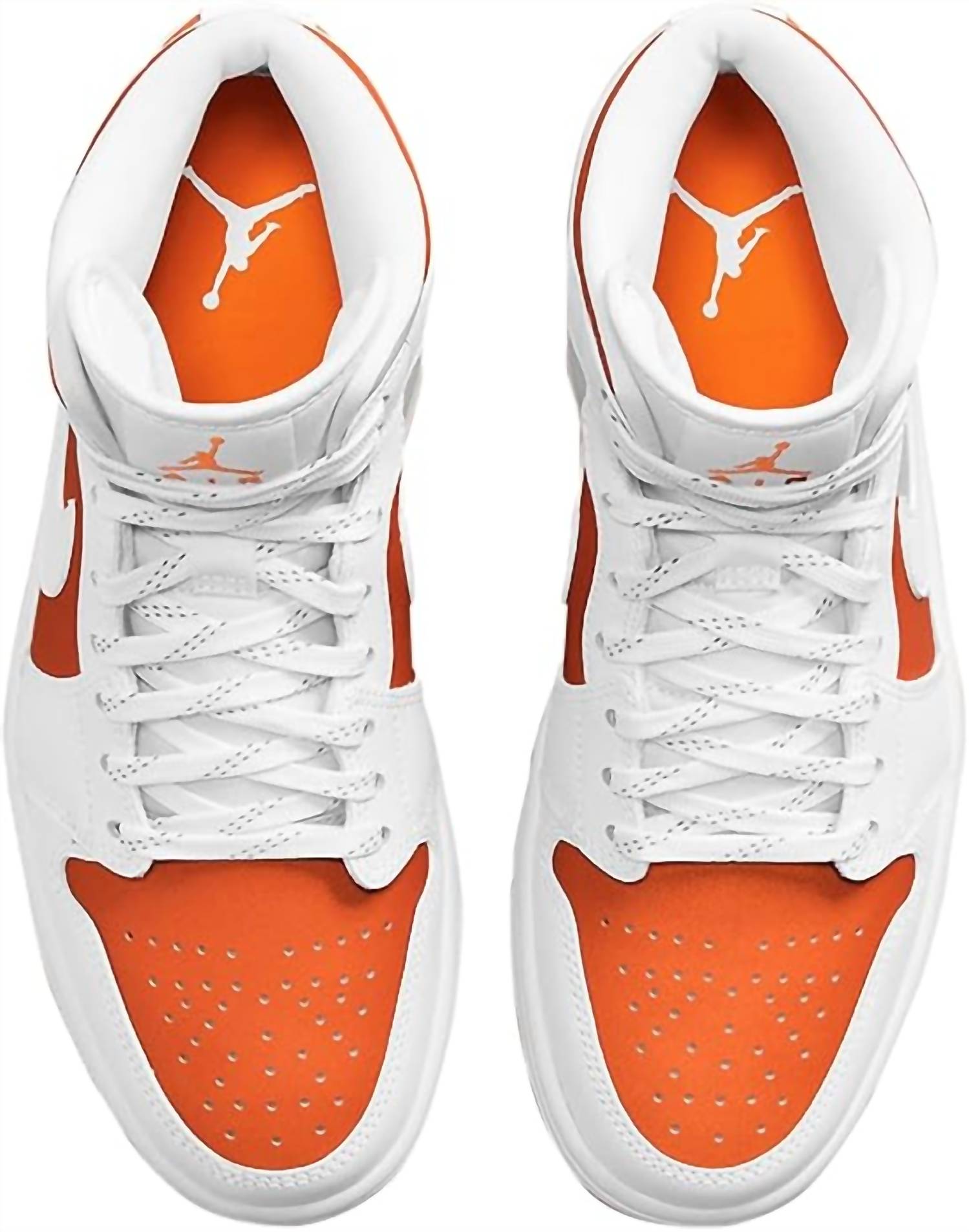 NIKE Women's Air Jordan 1 Mid Se Shoes in bright citrus - women's sneaker - view 4