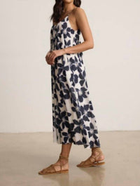 Velvet by Graham & Spencer Alexa Long Dress in azul - women's dress - alternate view