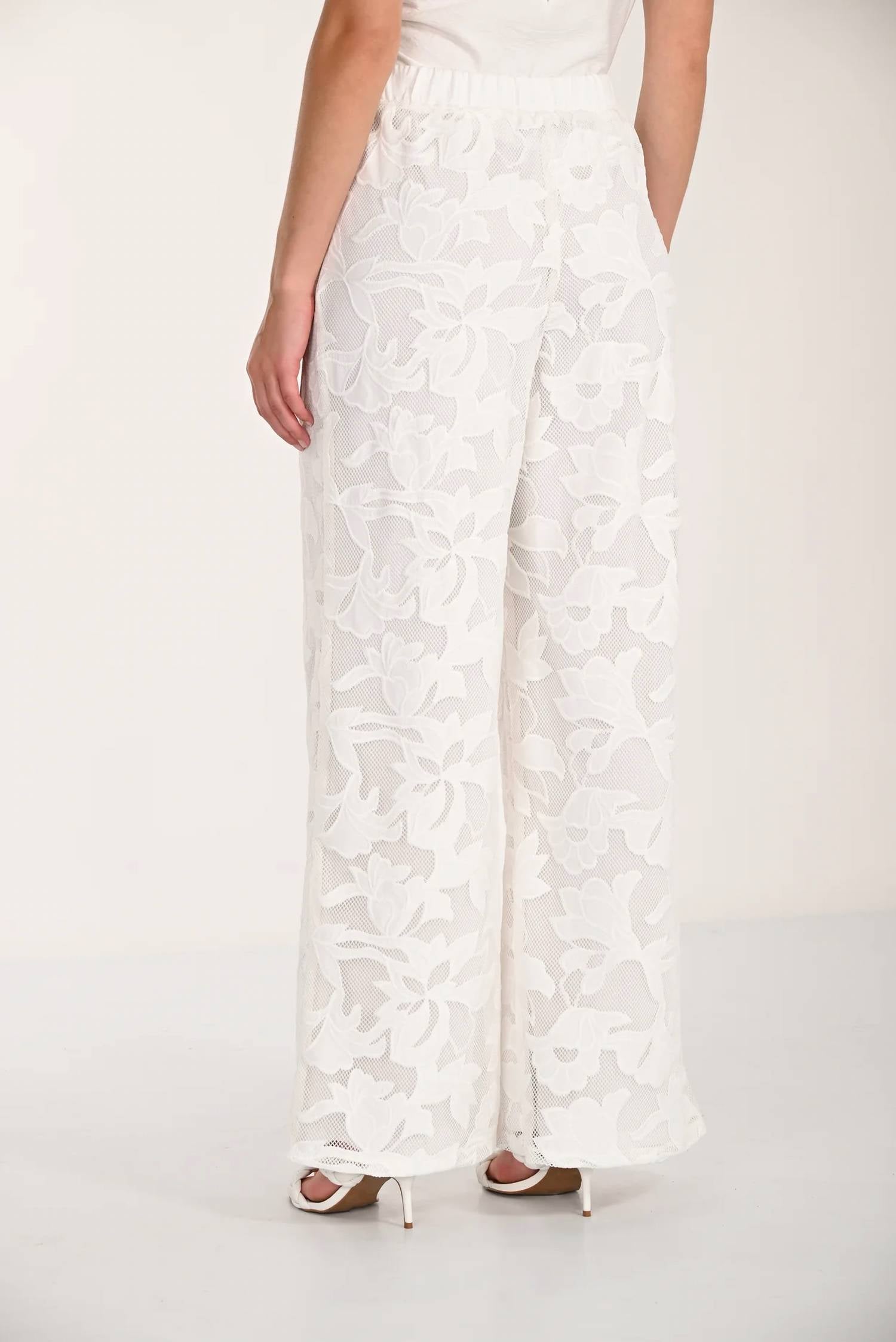 Frank Lyman - Botanical Tone on Tone Lace Pant