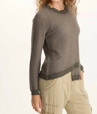 Xcvi - Thermal Asymmetrical Long-Sleeve Top