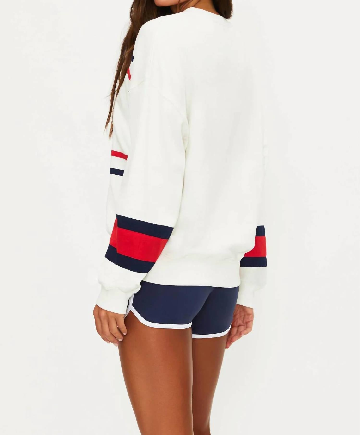 Beach Riot - Devon Firework Colorblock USA Sweater