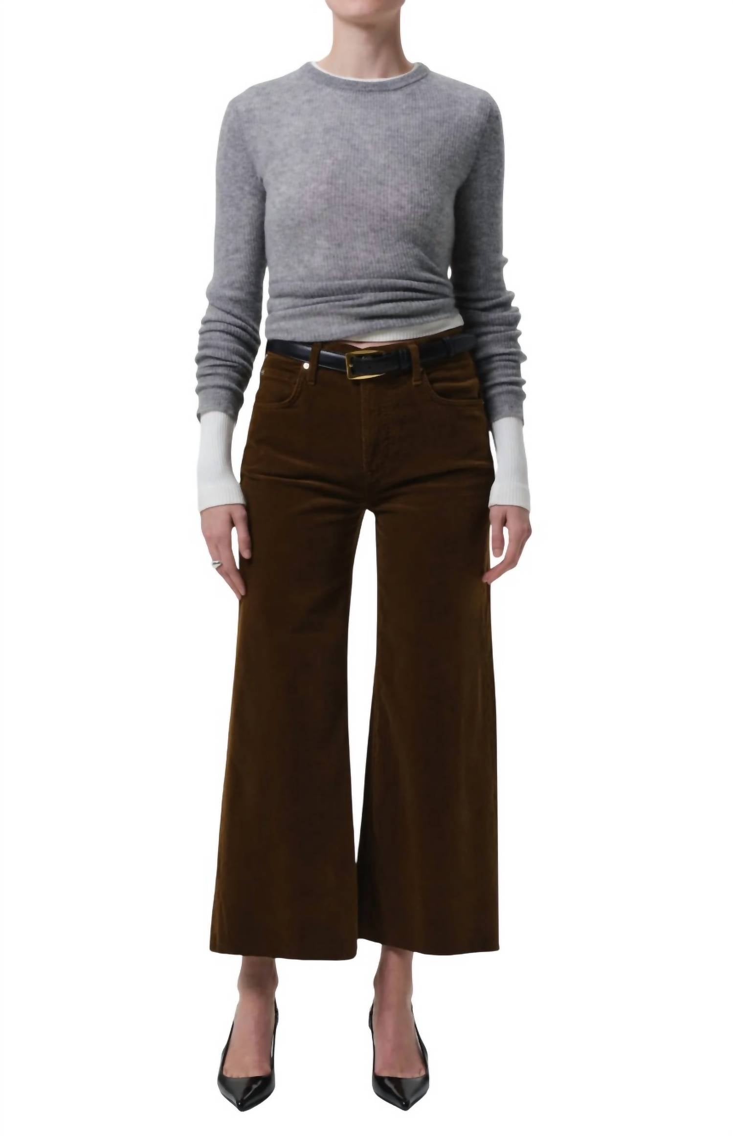 Citizens Of Humanity - Lyra Wide Leg Crop Corduroy Pants
