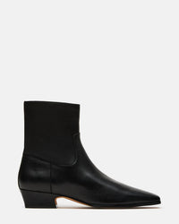 STEVE MADDEN Women's Dusty Ankle Bootie in black leather - women's shoe