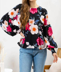 Blu Pepper - Enchanted Floral Blouse