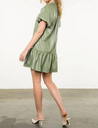 Thml - Puff Sleeve Vegan Leather Dress