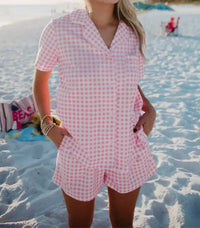 Katydid - Plaid Pajama Set