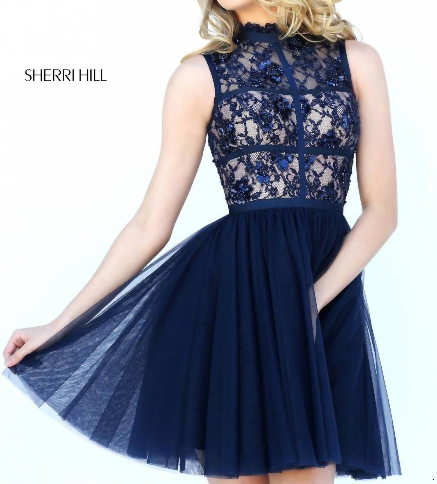 Sherri Hill - Sleeveless Mini Dress