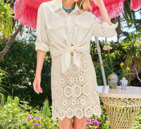 Karen Kane - Crochet Skirt