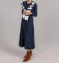Downeast - Destination Long Sleeve Midi Length Knit Dress