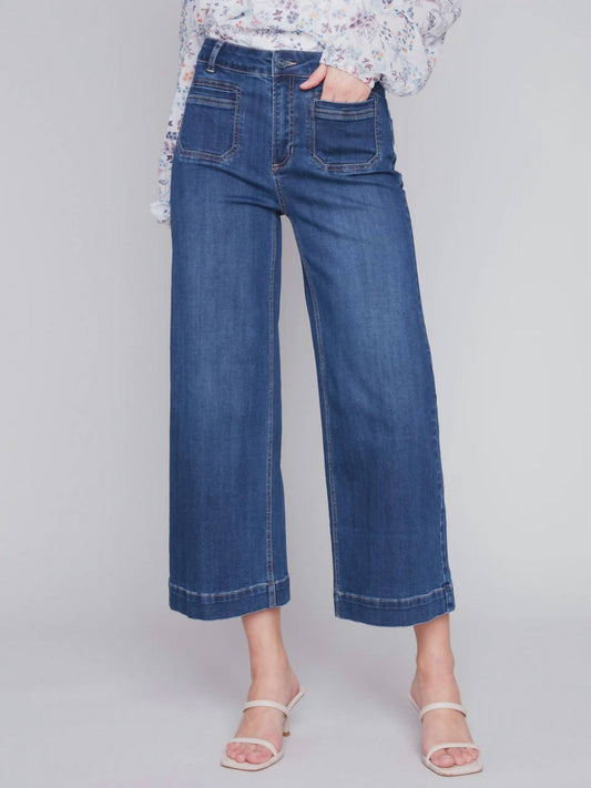 Charlie B - Crop Wide Leg Jeans