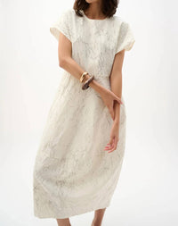 Joseph Ribkoff - Abstract Print Midi Cocoon Dress