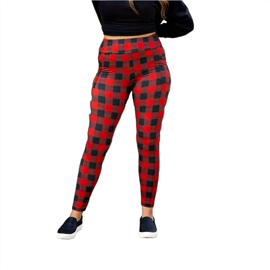 Julia Rose - Plaid Leggings