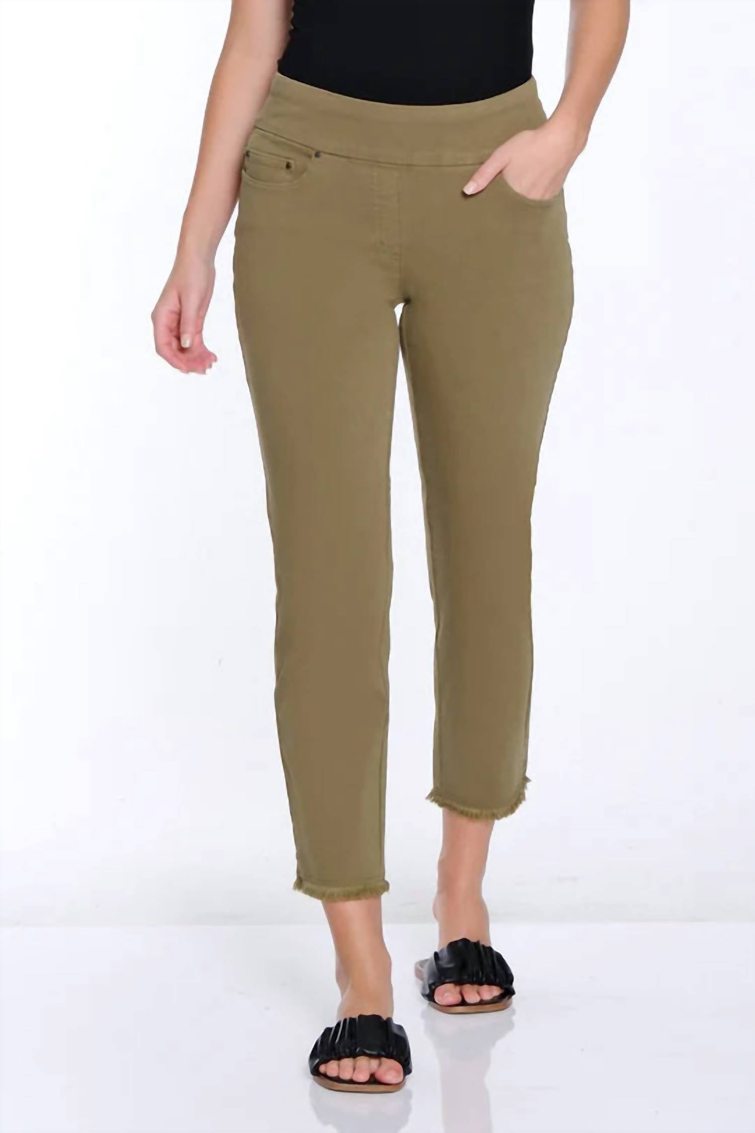 Multiples - Fringe Hem Ankle Pant