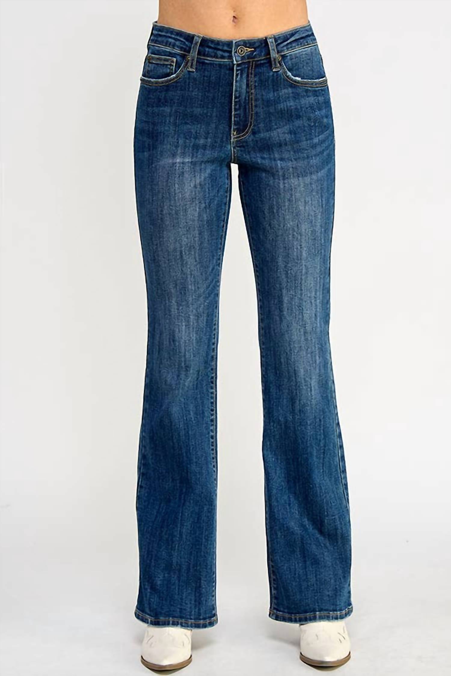 Saige Denim - Mid Rise Skinny Bootcut Jeans