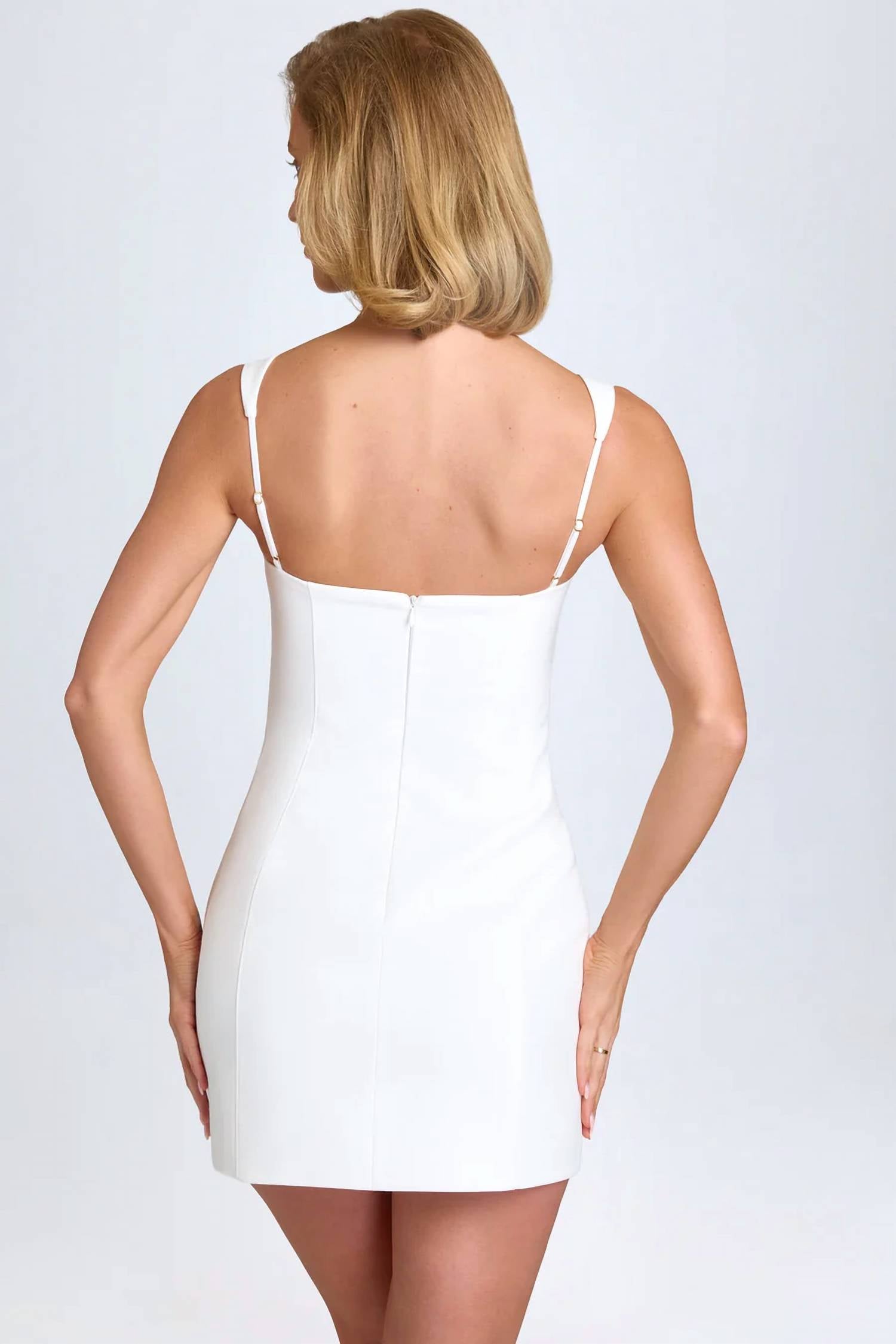 Oh Polly - Amaria Sweetheart-neck Micro Mini Dress