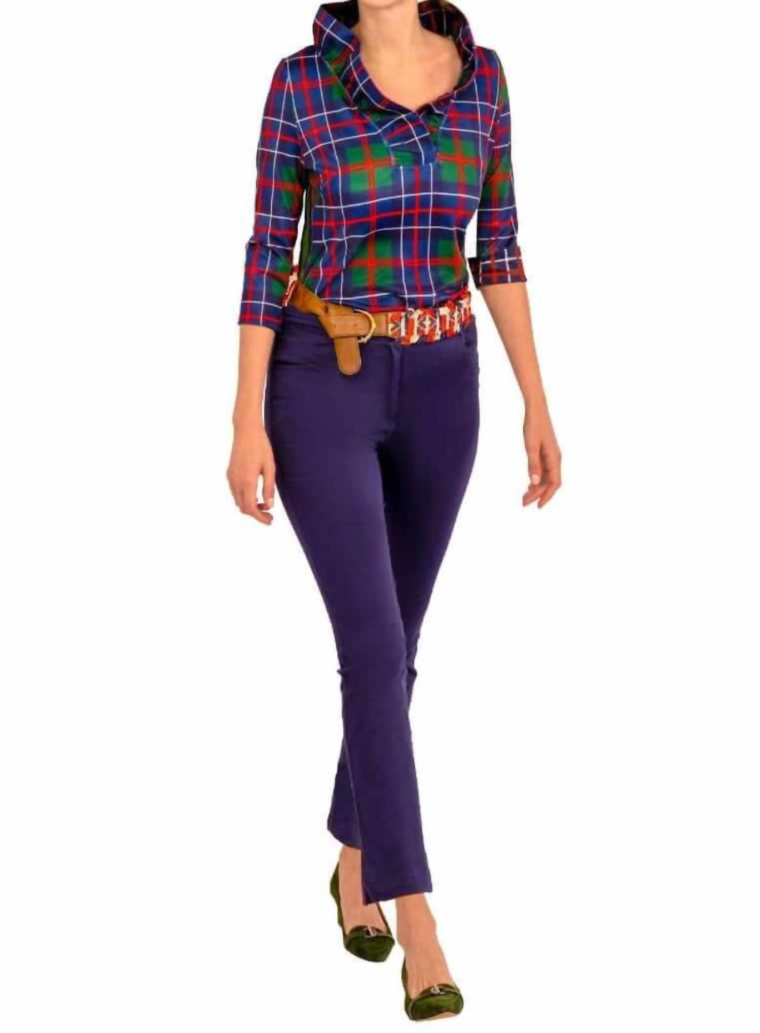 Gretchen Scott - Stand Up Ruffle Neck Top