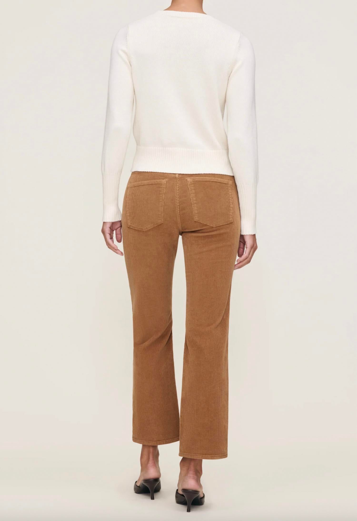 DL1961 - Women's Bridget Crop Jeans in teakwood corduroy - women's jeans - view 4