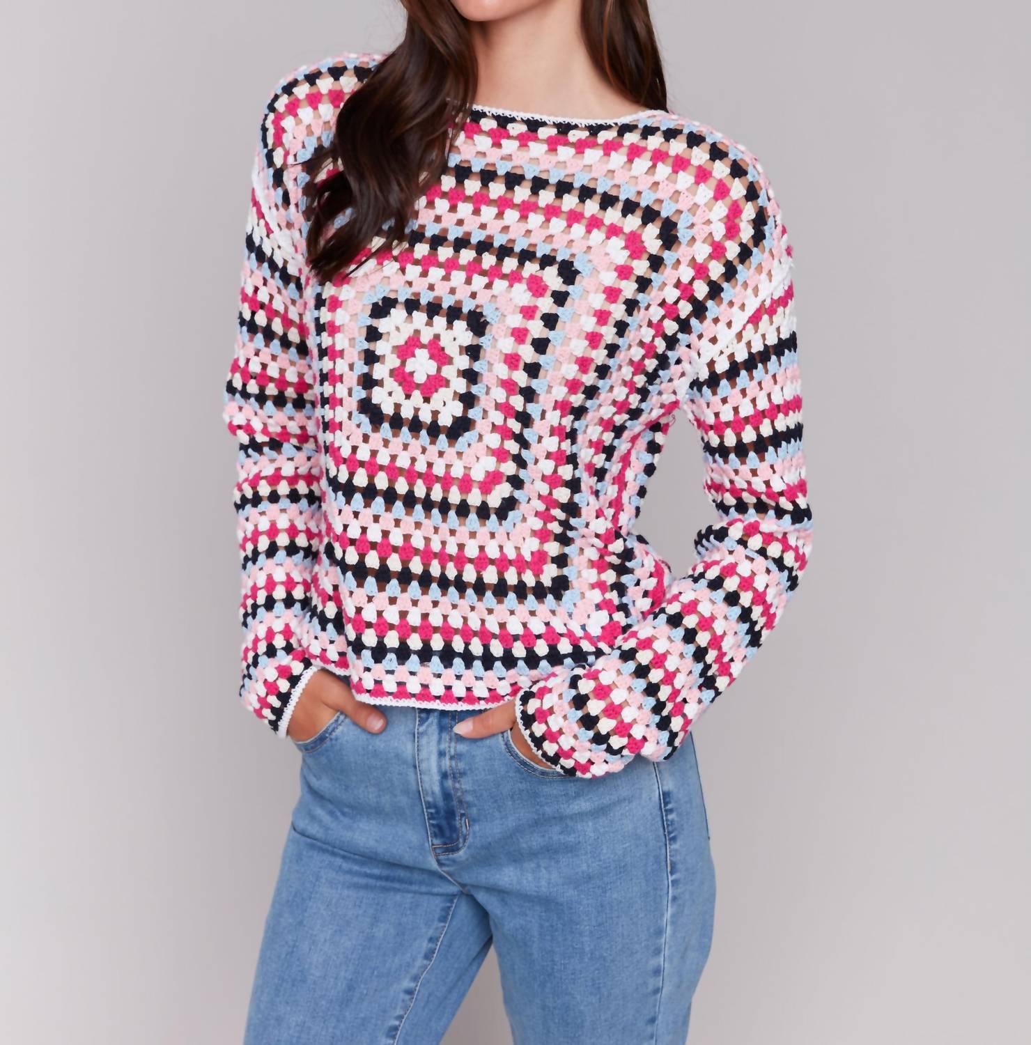 Charlie B - Paradise Crochet Sweater