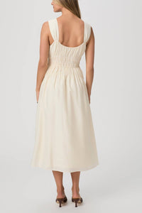 Paige Arpeggio Dress in oyster white - women's dress - alternate view