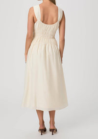 Paige Arpeggio Dress in oyster white - women's dress - detail view