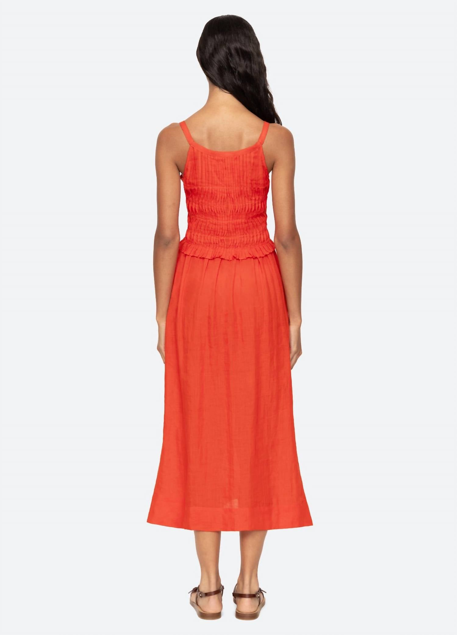 Sea - Zora Solid Tank Button Down Dress
