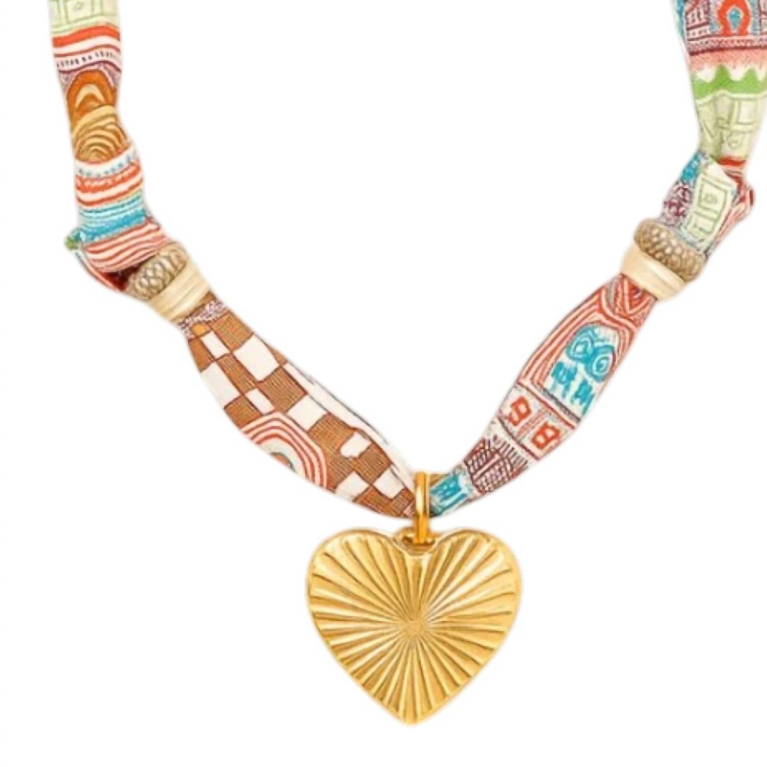 Sahira Jewelry Design - Women's Silk Charm Necklace
