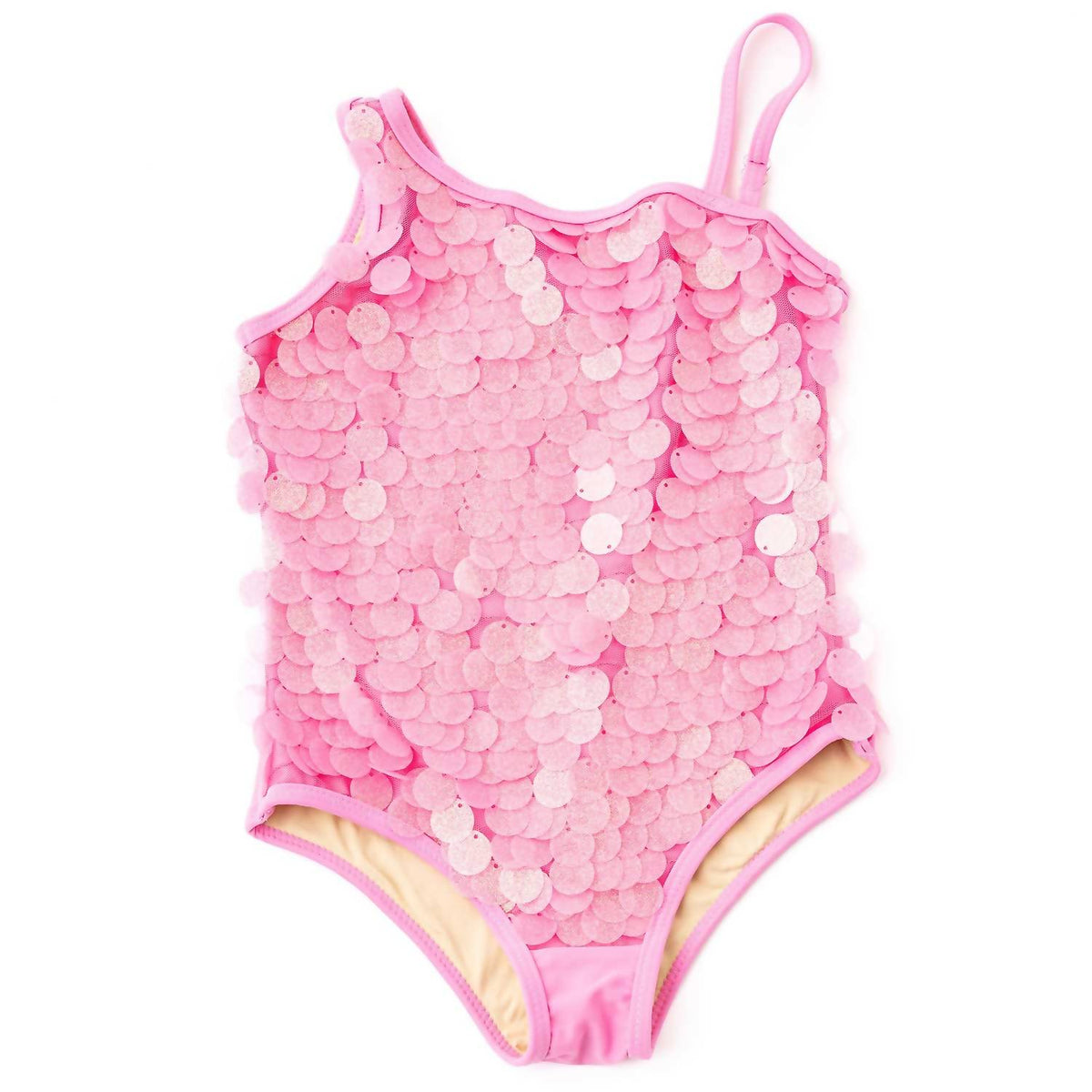 Shade Critters - Girl's Paillettes Sequin One Shoulder Swimsuit