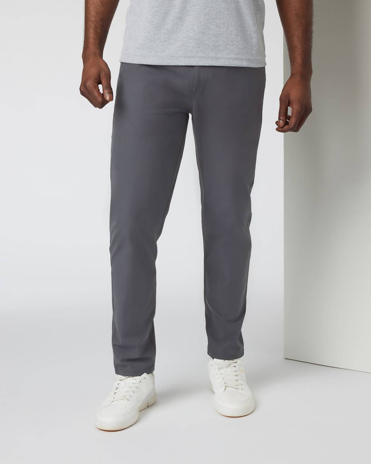Vuori Meta Athletic Slim Fit Pant in charcoal - men's pants