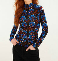 Farm Rio - Latina Scarf Jersey Ruched Blouse