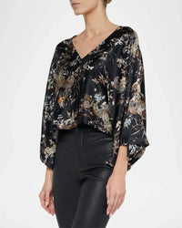 L'Agence - Parma Kimono Sleeve Blouse