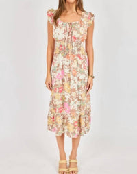 Sadie & Sage - Floral Dunes Midi Dress