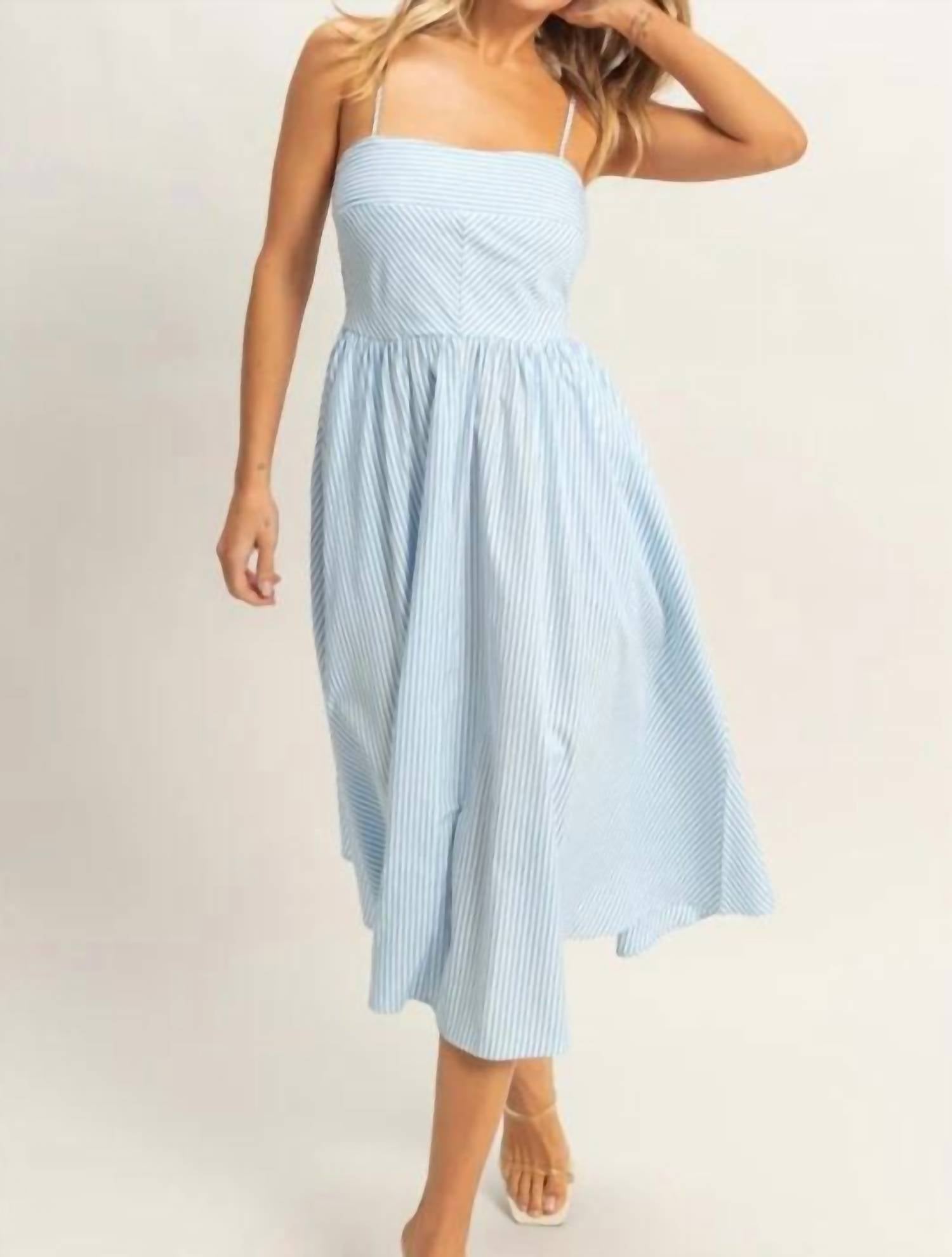 Hyfve - Striped Spaghetti Strap Dress
