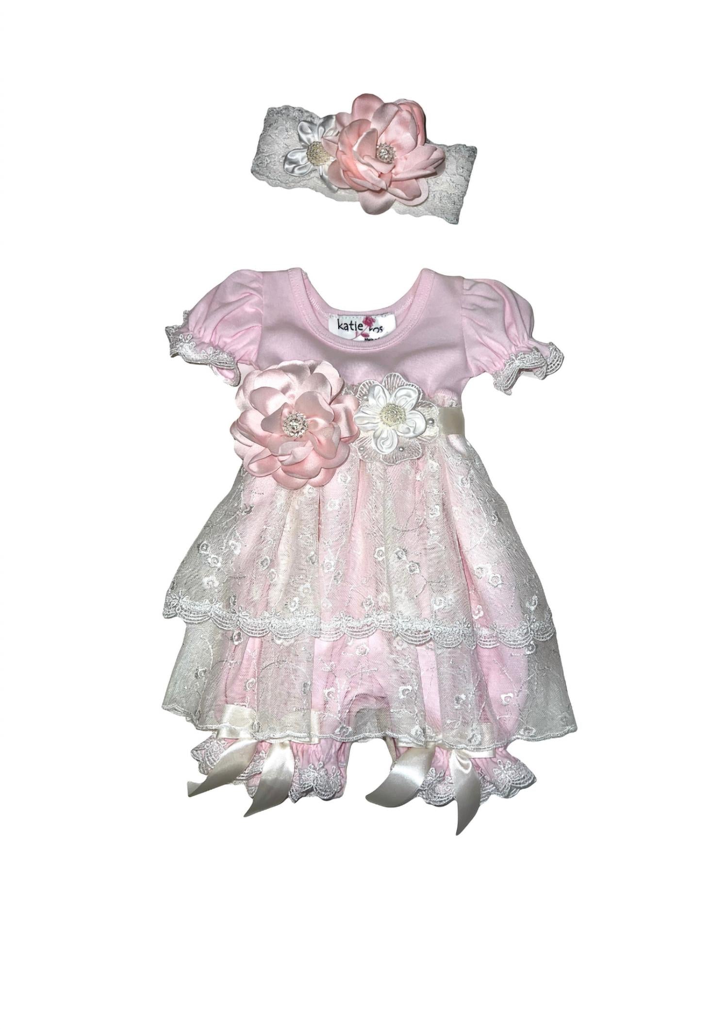 Katie Rose - Girl's Lace Bloomer Dress
