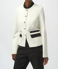 Joseph Ribkoff - Long Sleeves Mandarin Collar Jacket