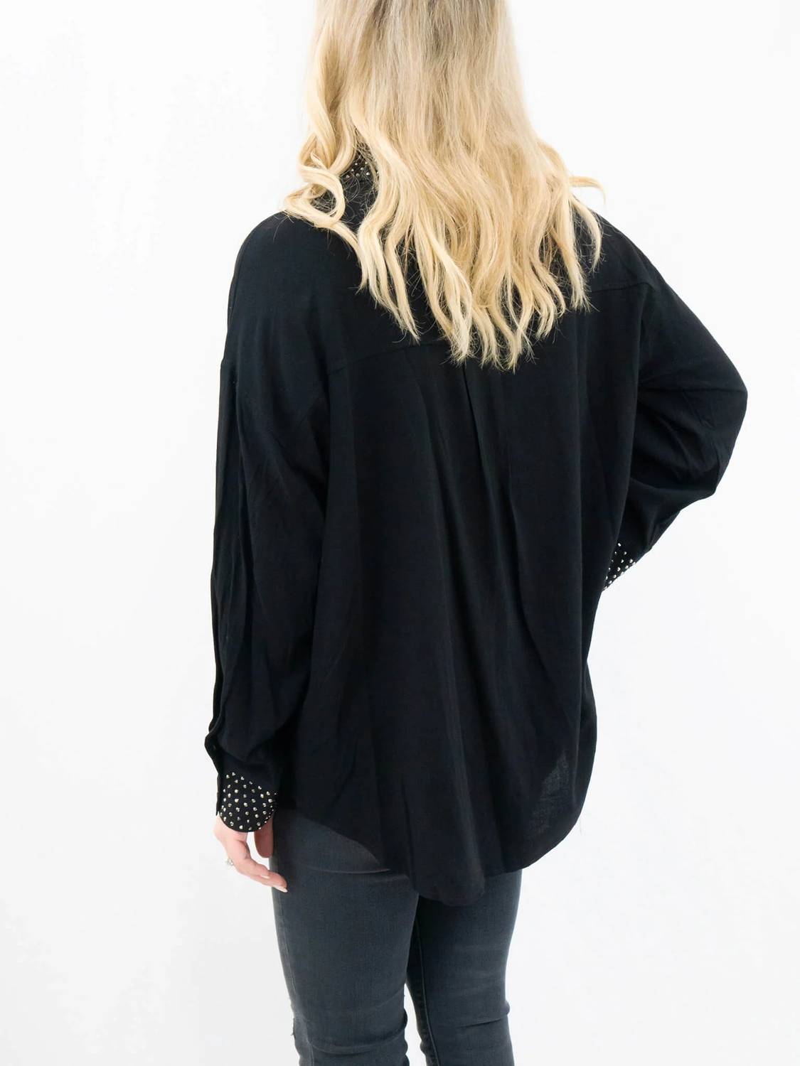 Blue B - Studded Button Down Top