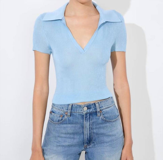 Alice + Olivia - Martha V-neck Polo Shirt