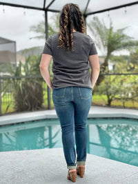 Tres Bien - Radiantly Ribbed Crew Neck Tee