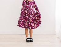 Kickee - Long Sleeve Twirl Dress With Pockets