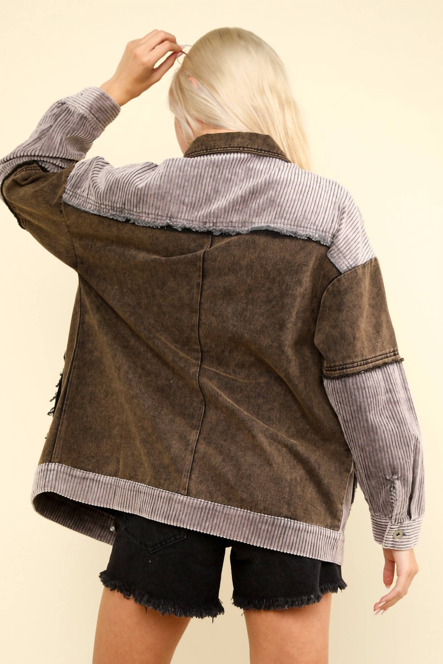 Very J - Washed Oversized Shacket