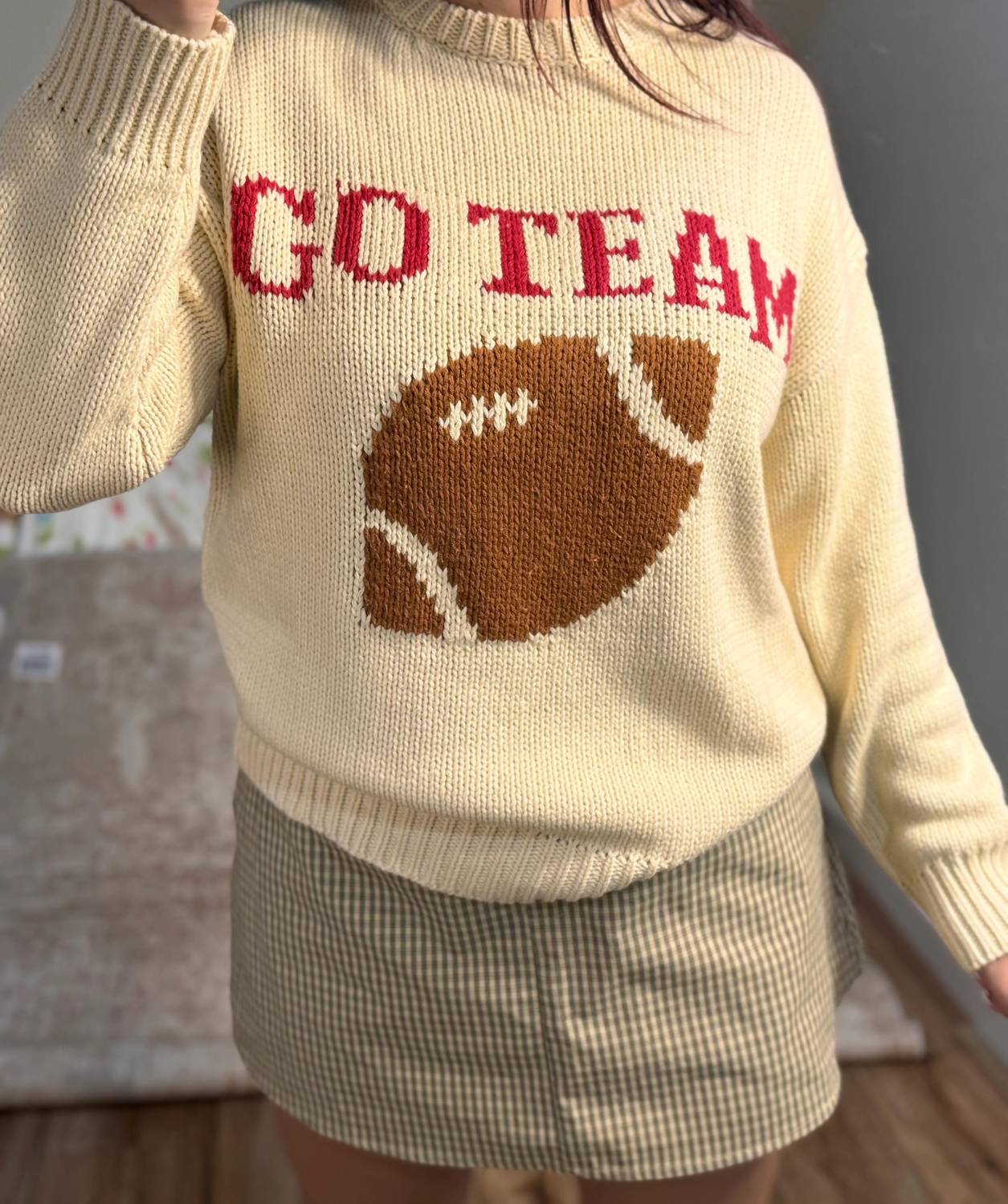 Sunday Edition - Go Team Football Graphic Sweater