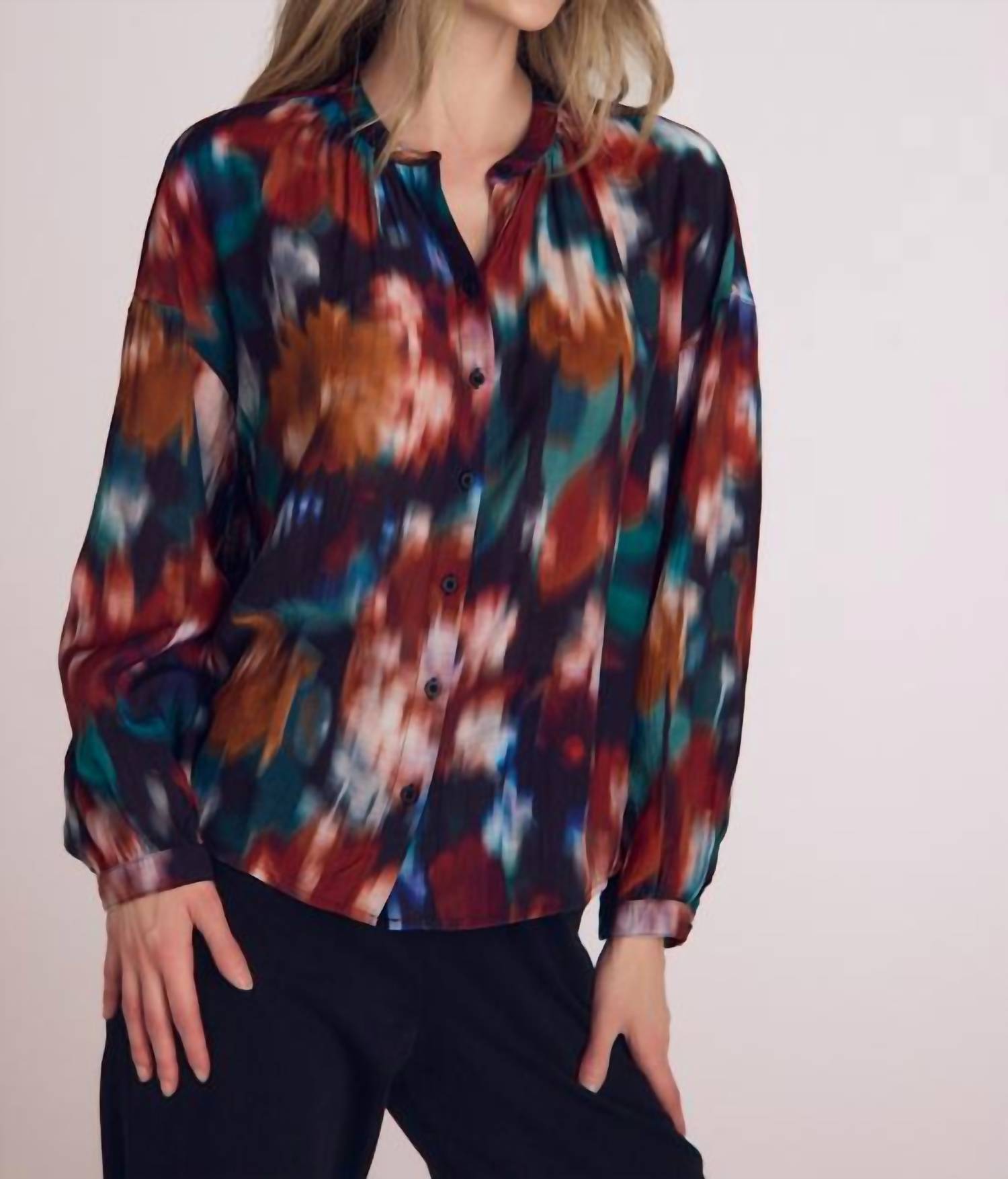 Bella Dahl - Mandarin Collar Button Down Shirt